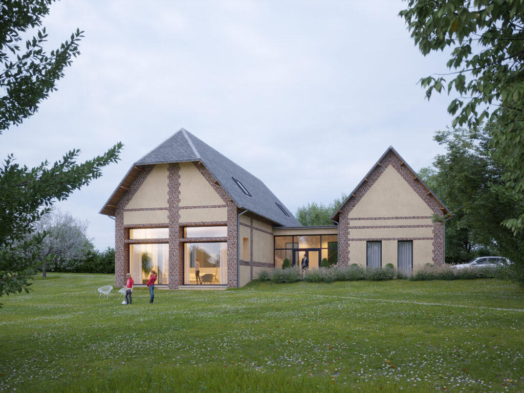 transformation et extension d'une grange en logement